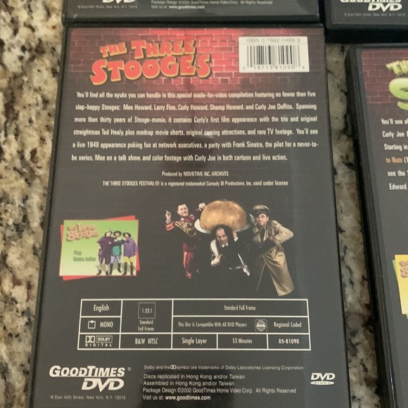 The Three Stooges 4 pack DVD set. See photos for details. Bundle with other - Picture 13 of 13